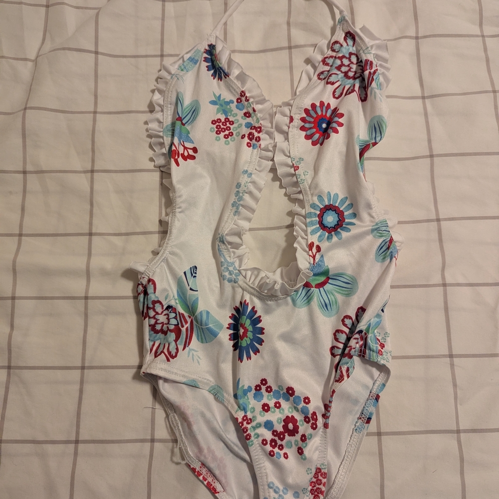 Floral Ruffle One-Piece Swimsuit